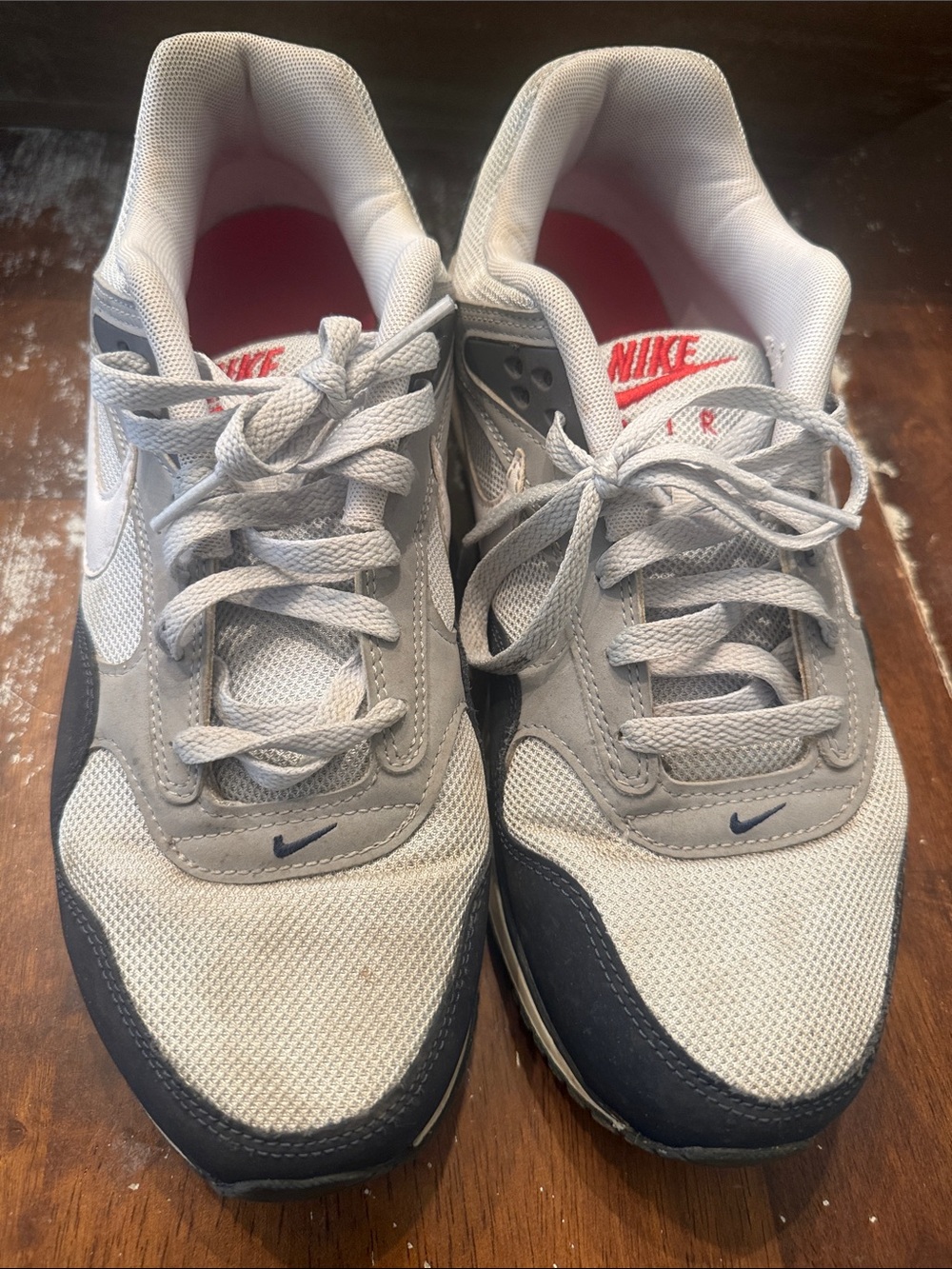 Nike Gray, Navy & White Air Max Style Sneakers